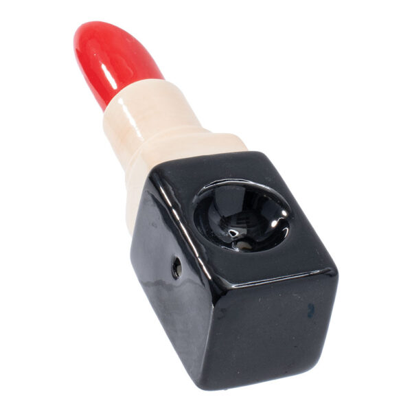 Wacky Bowlz Lipstick Ceramic Hand Pipe – 3.75″ - Image 3