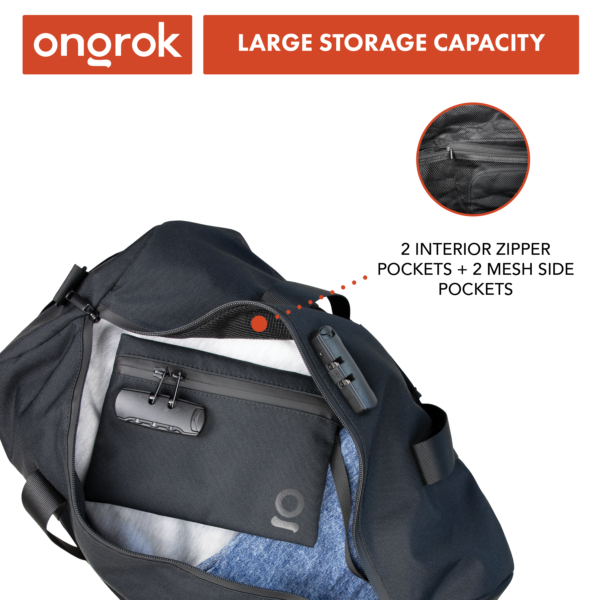 Ongrok Carbon-lined Smell proof Duffle Bag - Image 3