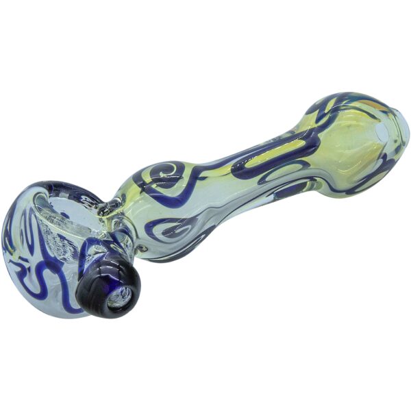 LA Pipes “Painted Warrior Spoon” Glass Pipe - Image 5