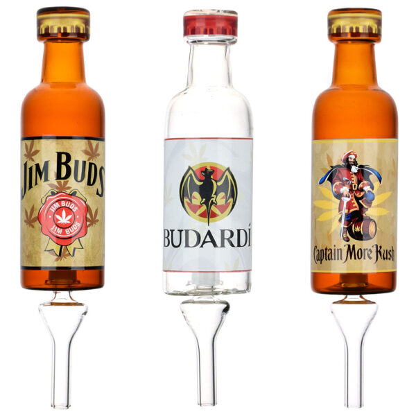 Dabtized Liquor Bottle Bubbler Dab Straw – 7.25″ / 10mm F / Designs Vary