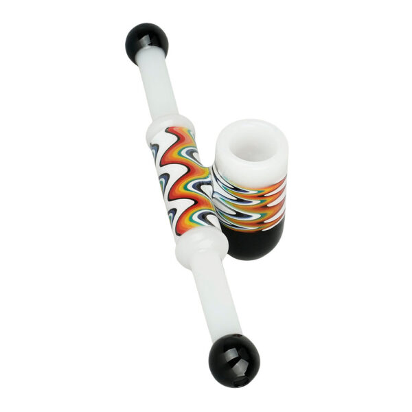 Two-Person Wavelength Bubbler Pipe – 8.5″/Colors Vary - Image 2