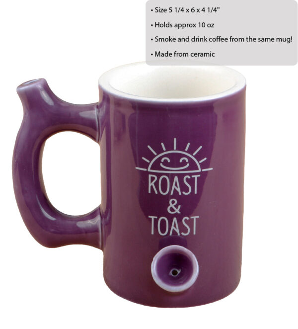 Plum Color Glossy Premium Roast & Toast Mug - Image 6