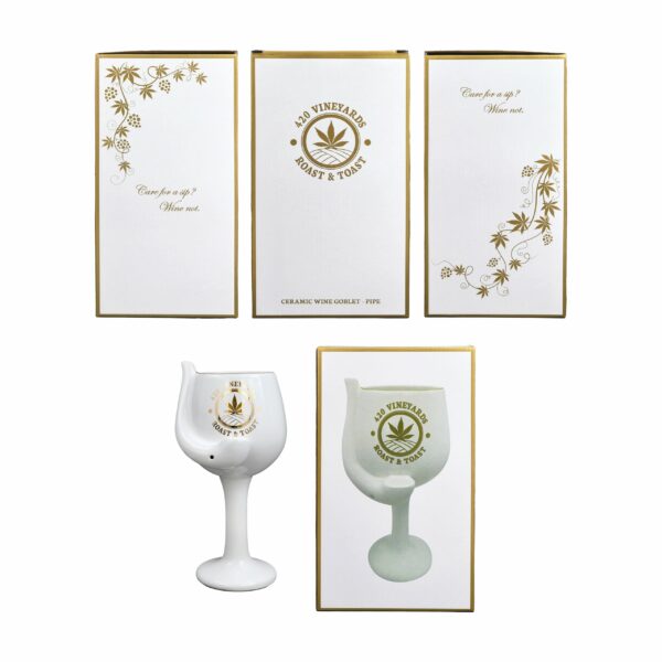 420 Vineyards – Roast & Toast Ceramic Wine Glass pipe - Image 7