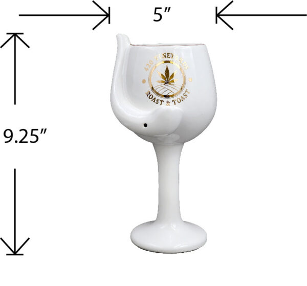 420 Vineyards – Roast & Toast Ceramic Wine Glass pipe - Image 3