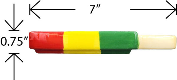 Rasta Ice Pop Pipe - Image 3