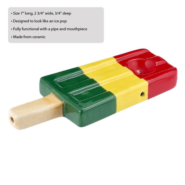 Rasta Ice Pop Pipe - Image 2