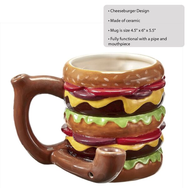 Cheeseburger pipe mug from gifts by Fashioncraft® - Image 2