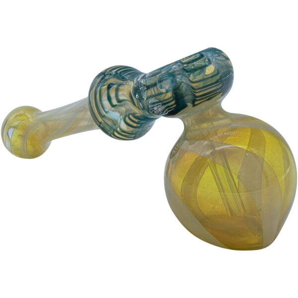 LA Pipes “Raked Hammer” Fumed Hammer Bubbler Pipe (Various Colors) - Image 7