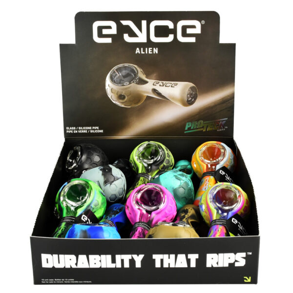 Eyce ProTeck Alien Spoon Pipe – 4.5″ / Asst 10PC