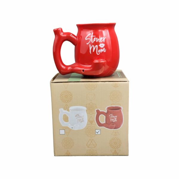 Stoner Mom Mug – Red with White Logo - Image 5