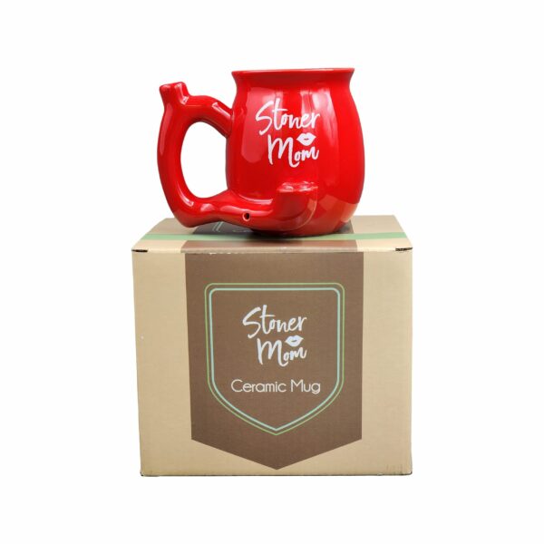 Stoner Mom Mug – Red with White Logo - Image 6