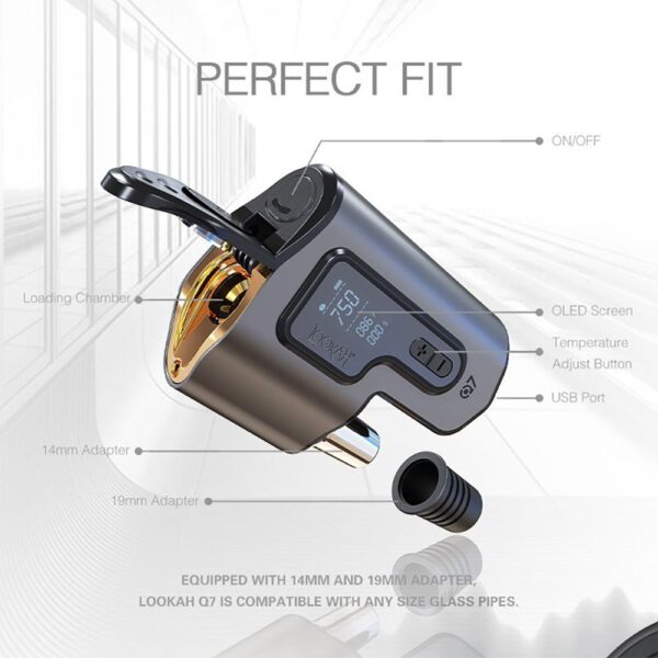 Lookah Q7 Portable Concentrate Mini Enail Dab Kit - Image 2