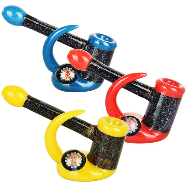 Pulsar Emergent Flower Bubbler Pipe – 5″/Clrs Vry