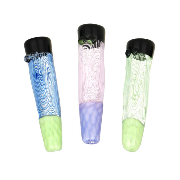 Spiral Vortex Glass One Hitter – 3″ / Colors Vary