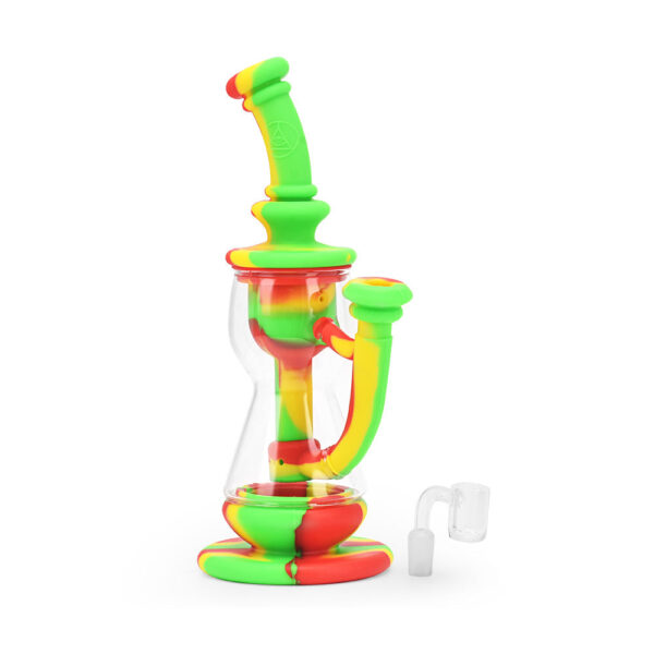 Ritual – 10” Silicone Deluxe Incycler – Rasta - Image 2