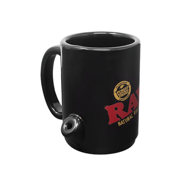 RAW Wake Up & Bake Up Ceramic Cone Mug – 10oz - Image 4