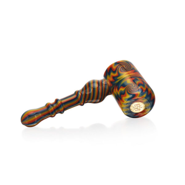 High Society | Eris Premium Wig Wag Bubbler (White Rainbow) - Image 3