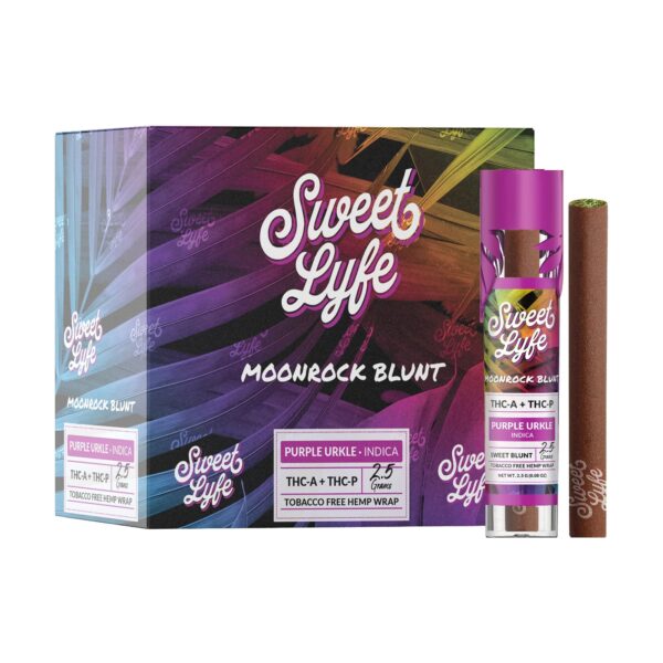 Sweet Lyfe Moonrock Blunt THCA+THCP – Purple Urkle – Indica - Image 2