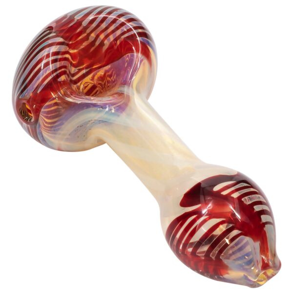 LA Pipes Twisty Cane Spoon Glass Pipe (Various Colors) - Image 3