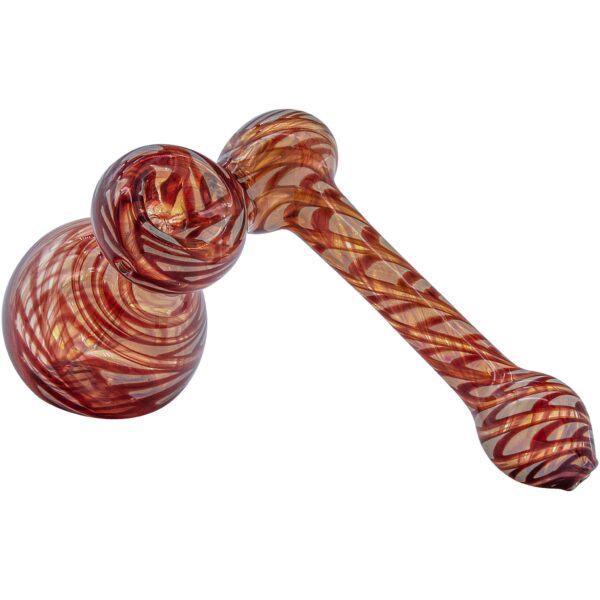 LA Pipes “Colored Sidecar” Fumed Sidecar Bubbler Pipe (Various Colors) - Image 9