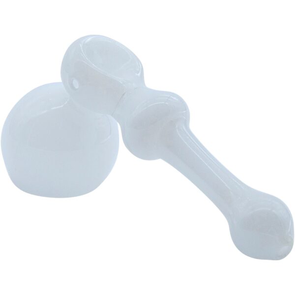 LA Pipes “Ivory Hammer” Glass Hammer Bubbler Pipe