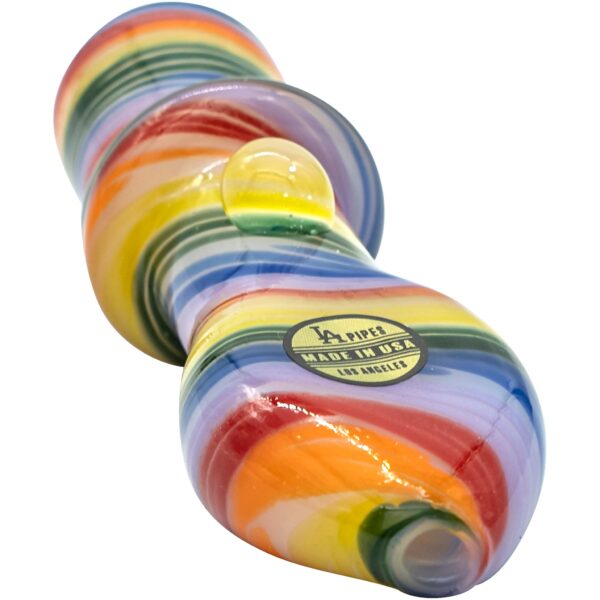 LA Pipes “Rainbow Tornado” Chillum Pipe - Image 10