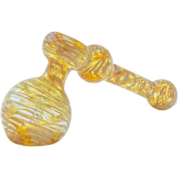 LA Pipes “Full Rake” Fumed Hammer Bubbler Pipe (Various Colors)