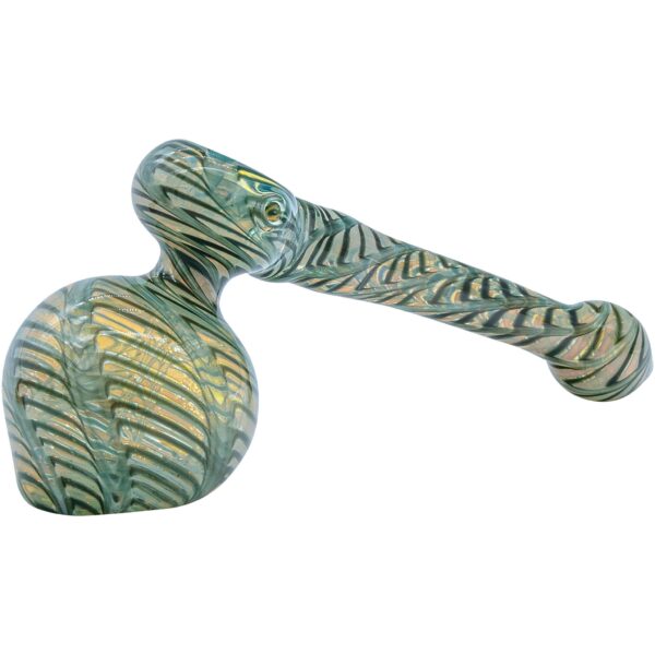 LA Pipes “Full Rake” Fumed Hammer Bubbler Pipe (Various Colors) - Image 3
