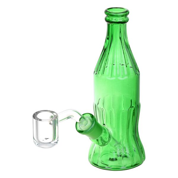 Old School Soda Bottle Glass Dab Rig – 5.75″ / 14mm F / Colors Vary - Image 2