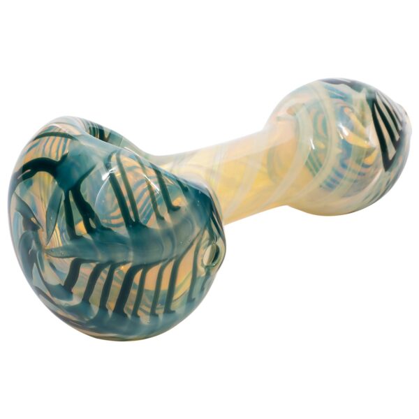 LA Pipes Twisty Cane Spoon Glass Pipe (Various Colors) - Image 8