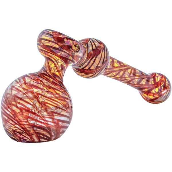 LA Pipes “Full Rake” Fumed Hammer Bubbler Pipe (Various Colors) - Image 5