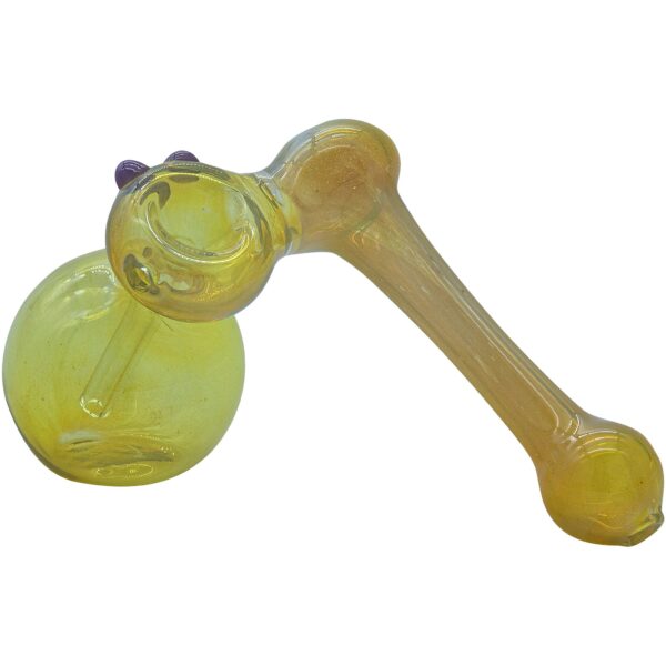 LA Pipes “Silver Sidecar” Fumed Hammer Sidecar Pipe (Various Colors) - Image 5