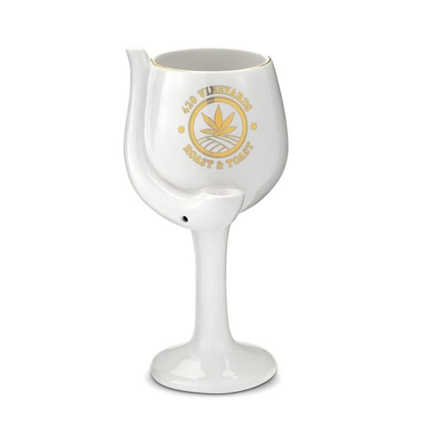 420 Vineyards – Roast & Toast Ceramic Wine Glass pipe