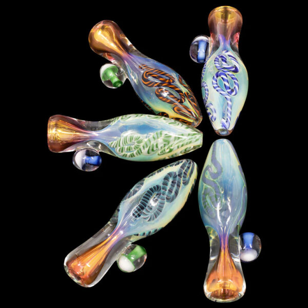 LA Pipes The “Fun-Guy” Glass Chillum - Image 11