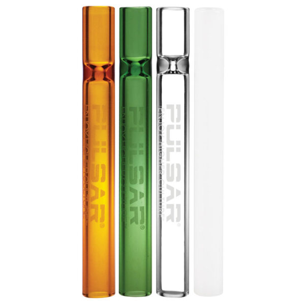 Pulsar Glass Chillum – 4″/Assorted Colors 100PC