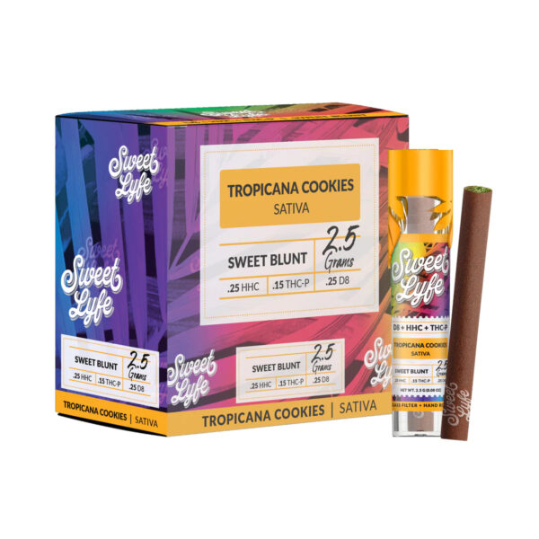 Sweet Blunt D8, HHC, THC-P – Tropicana Cookies (Sativa) - Image 2