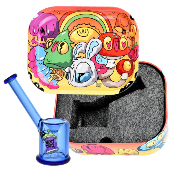 Nicky Davis Bubbler w/ Tray Travel Tin – 4.25″