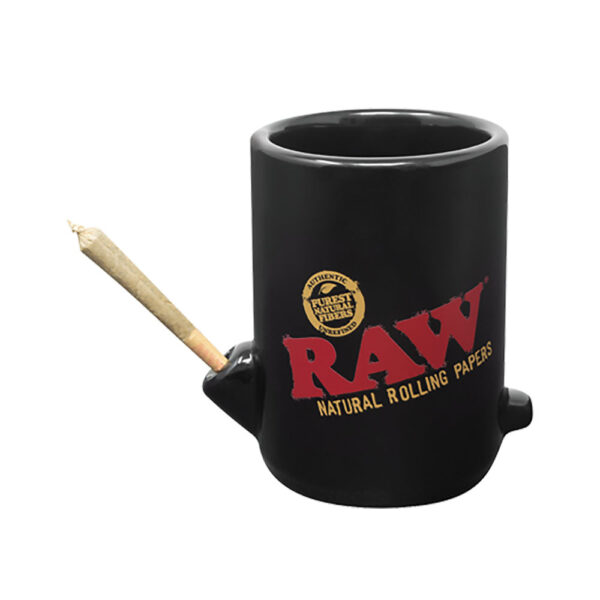 RAW Wake Up & Bake Up Ceramic Cone Mug – 10oz