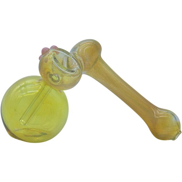 LA Pipes “Silver Sidecar” Fumed Hammer Sidecar Pipe (Various Colors) - Image 2