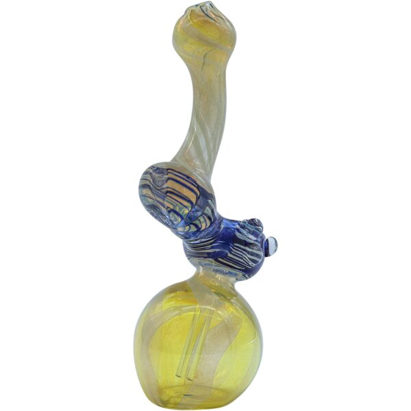 LA Pipes “Rake Bubb” Fumed Sherlock Bubbler Pipe (Various Colors) - Image 6