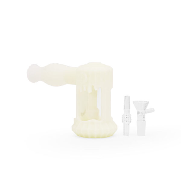 Ritual – 6” Duality Silicone Dual Use Bubbler – UV Titanium White - Image 3