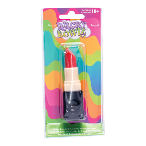 Wacky Bowlz Lipstick Ceramic Hand Pipe – 3.75″ - Image 4