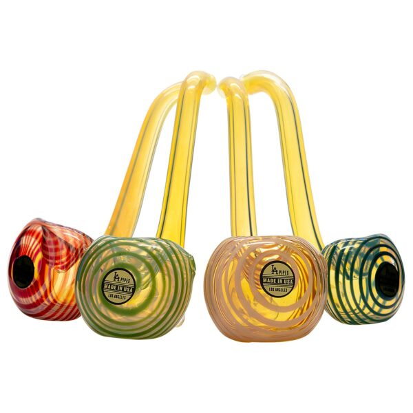 LA Pipes “Flaco” Skinny Glass Sherlock Pipe