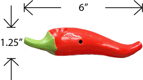 mini chili pepper pipe – red - Image 7