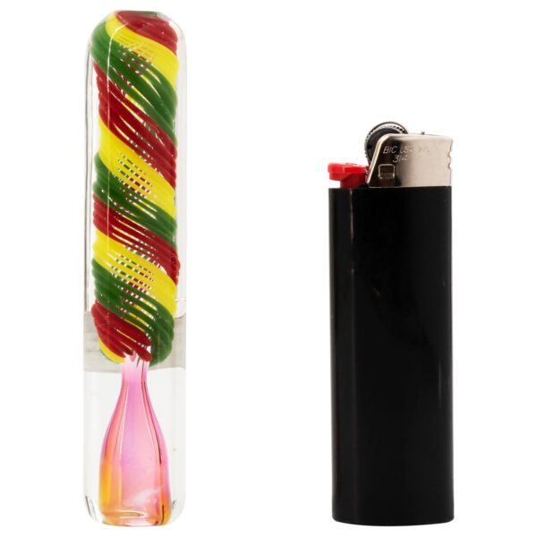 LA Pipes The “Rasta Twister” Chillum Pipe - Image 7