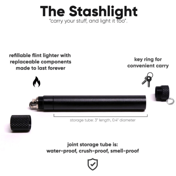 Smoke Honest StashLight – Doob Tube & Refillable Lighter - Image 2