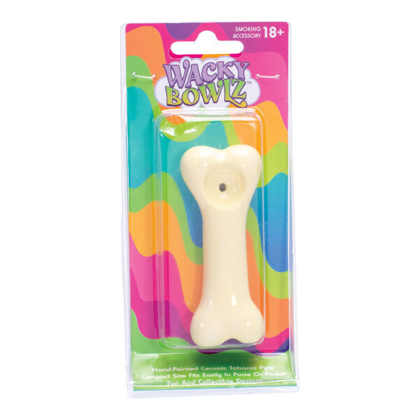 Wacky Bowlz Dog Bone Ceramic Hand Pipe – 3.75″ - Image 5