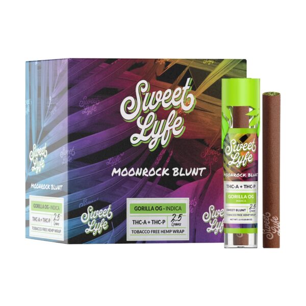 Sweet Lyfe Moonrock Blunt THCA+THCP – Gorilla OG – Indica - Image 2