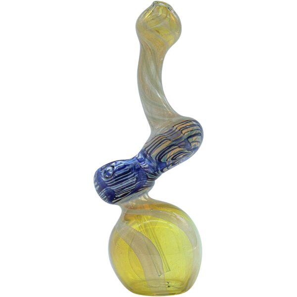LA Pipes “Rake Bubb” Fumed Sherlock Bubbler Pipe (Various Colors) - Image 5