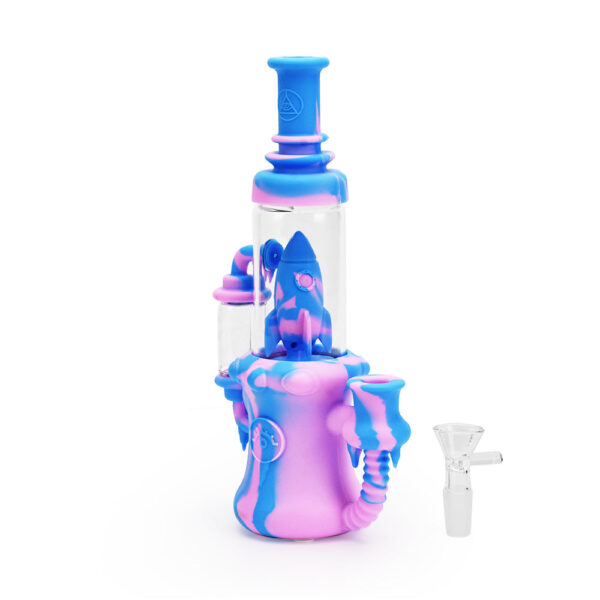 Ritual – 8.5” Silicone Rocket Recycler – Cotton Candy - Image 2